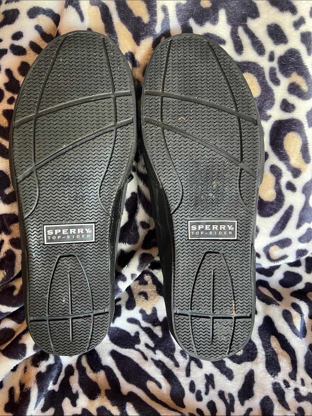 Sperry Men’s Black Canvas Boat Shoes - Picture 7 of 7